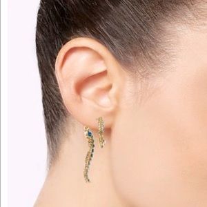 Betsey Johnson | front back serpent earrings | NWT